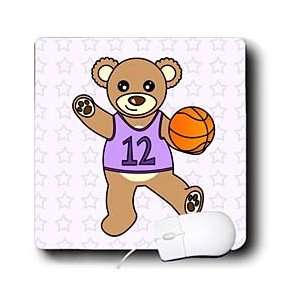   Teddy Bears   Cute Basketball Player Teddy Bear Girl   Mouse Pads