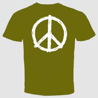 Peace hippie symbol T Shirts sign retro vintage World  