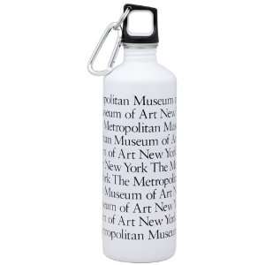   Metropolitan Museum of Art Logo Water Bottle White 