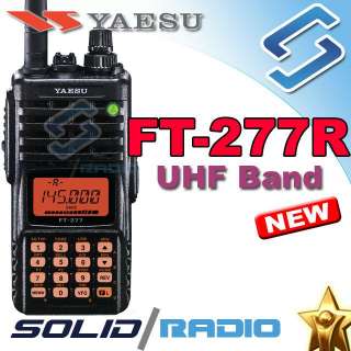 Yaesu FT 277R UHF 5W 400 480Mhz portable radio FT277R  