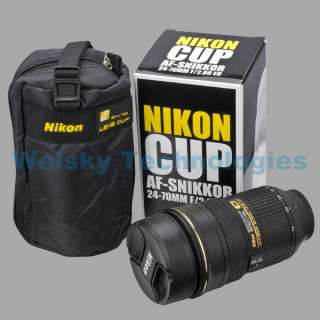 ZOOM ABLE Nikon 24 70mm THERMOS Coffee Mug /Camera Lens Cup + Pouch 