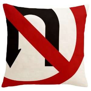   and Black Street, Traffic Sign Decorative Pillow cover