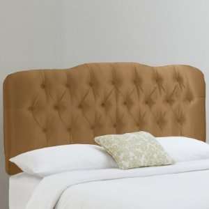 Skyline Furniture Tufted II Upholstered Headboard Shantung Stone/Khaki 