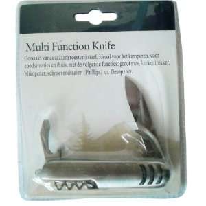 464197   Multi Function Pocket Knife, Stainless Steel Case Pack 144 