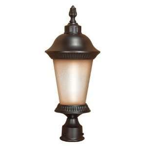   Fixture Post Lantern With Brushed Wheat Glass (Lamp Included) Ches